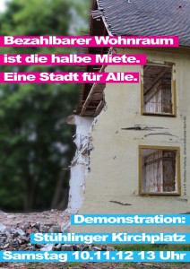 Bezhalbarer Wohnraum ist die halbe Miete!