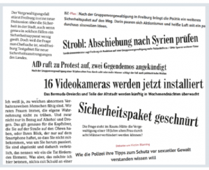 Polizei und Badische Zeitung erzeugen Unsicherheit