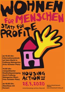 „Wohnen für Menschen statt für Profite!“ - Freiburger Aufruf zum Housing Action Day